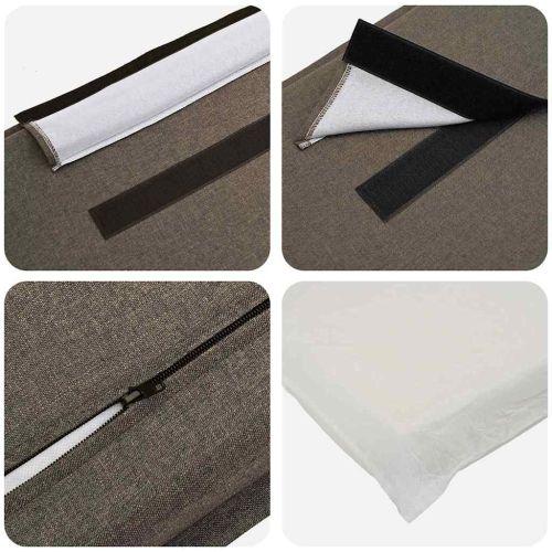 Тапицирана табла с таблото Естествено и светло сиво 150 cm