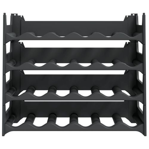 Поставка за вино за 24 бутилки PP с възможност за подреждане