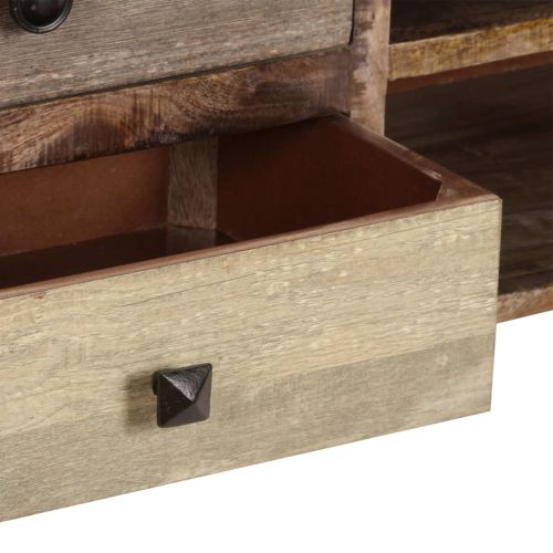 ТВ шкаф, 118x30x40 см, мангово дърво масив