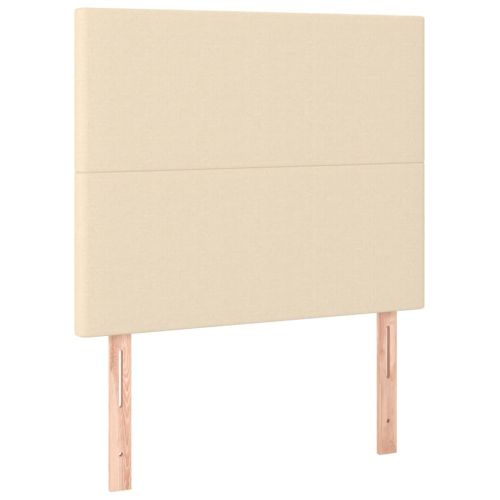 Боксспринг легло с матрак, кремава, 90x200 см, плат