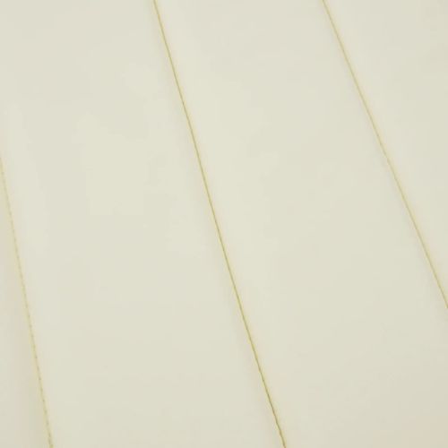 Шалте за шезлонг, кремаво, 200x60x3 см, Оксфорд плат