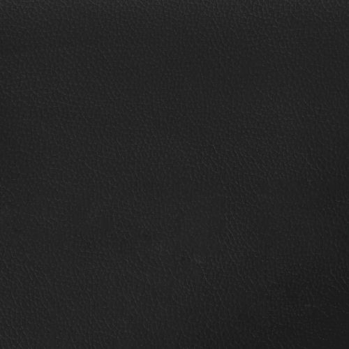 Рамка за легло без матрак Zadar, черна, 200x200 см, изкуствена кожа