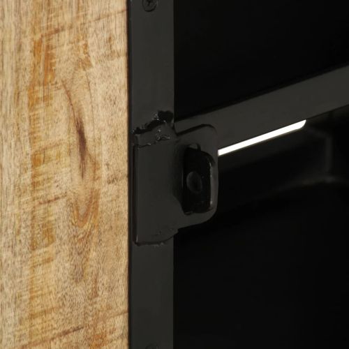 ТВ шкаф, 110x30x45 см, грубо мангово дърво