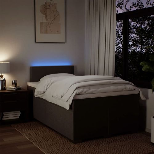 Боксспринг легло с матрак, светлосиво, 120x200 см, плат