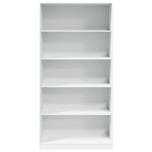 Гардероб, бял, 100x50x200 см, инженерно дърво