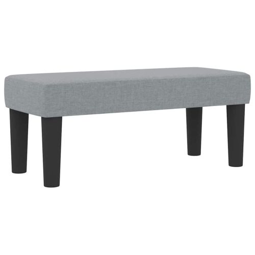 Легло с пружинирана основа Светлосиво 90 x 190 cm текстил