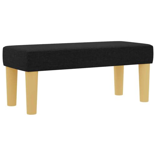 Легло с пружинирана основа с матрак Черно 80 x 200 cm текстил