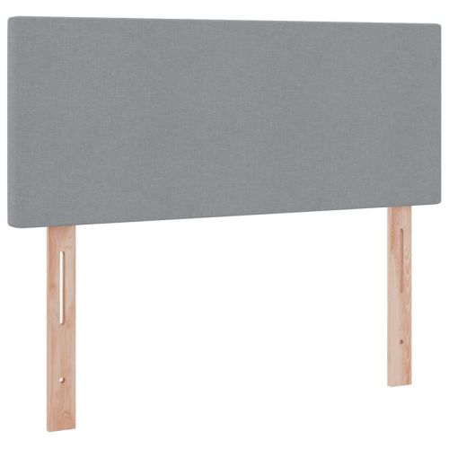 Легло с място за съхранение и матрак Светлосиво 120 x 200 cm