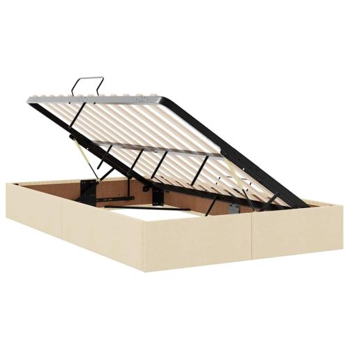 Легло с място за съхранение и матрак Кремав 120 x 200 cm