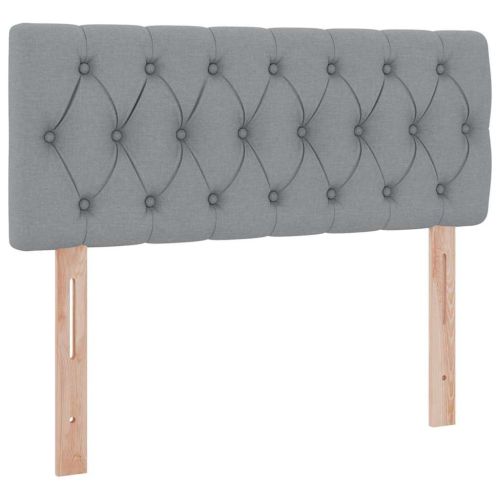 Легло с място за съхранение и матрак Светлосиво 120 x 200 cm