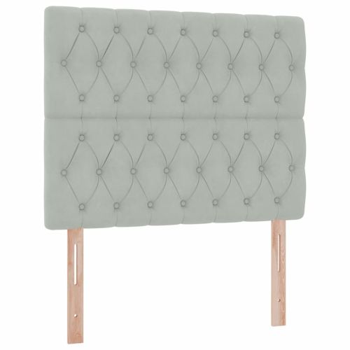 Легло с място за съхранение и матрак Светлосиво 120 x 190 cm