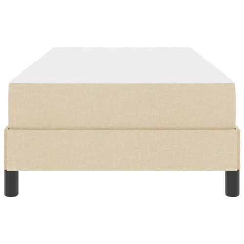 Легло с пружинирана основа с матрак Крем 90 x 200 cm текстил