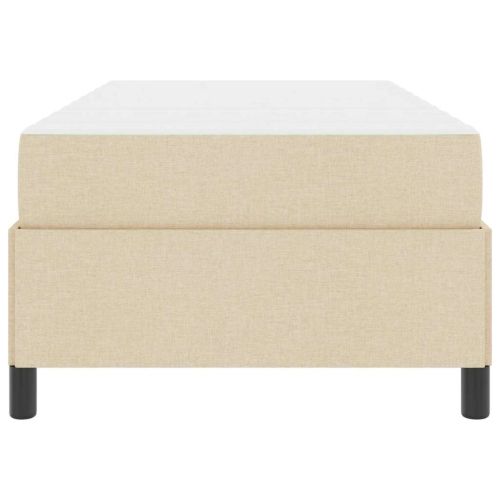 Легло с пружинирана основа Крем 90 x 200 cm текстил