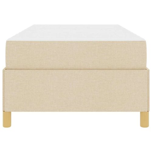 Рамка за легло с матрак Крем 90 x 200 cm текстил