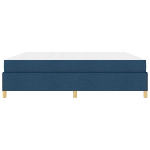 Рамка за легло с матрак Синьо 200 x 200 cm текстил