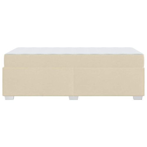 Рамка за легло с матрак Крем 90 x 200 cm текстил