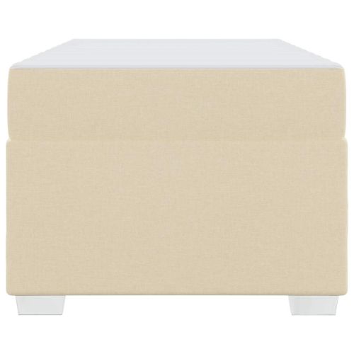 Рамка за легло с матрак Крем 90 x 200 cm текстил