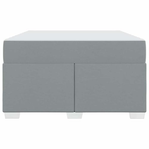 Рамка за легло с матрак Светлосиво 120 x 200 cm текстил