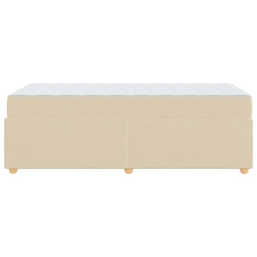 Рамка за легло с матрак Крем 90 x 200 cm текстил