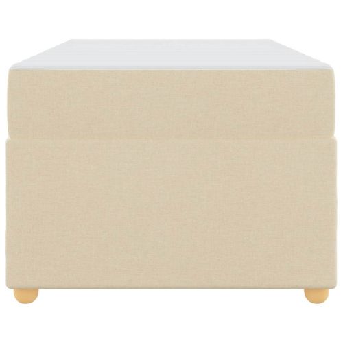 Рамка за легло с матрак Крем 90 x 200 cm текстил