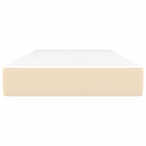 Матрак за легло с покет пружини средна твърдост кремав 90x200x20 см плат