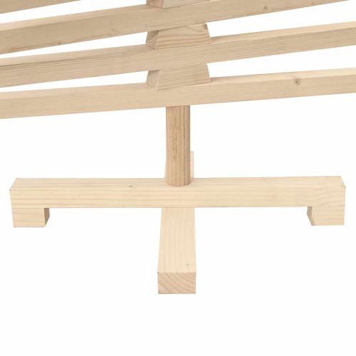 Дървена коледна елха за декорация 120 см масивно чамово дърво