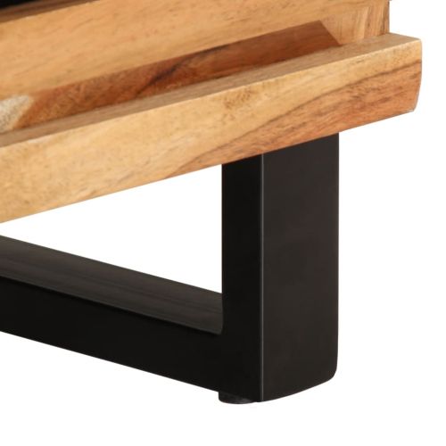 ТВ шкаф, 80x34x46 см, акациево дърво масив