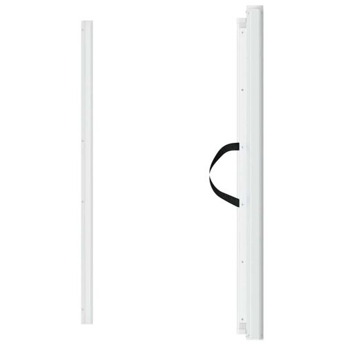 Прибираща се врата за домашни любимци, бяла, 102,5x125 см