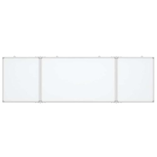 Магнитна бяла дъска, сгъваема, 200x60x1,7 см, алуминий