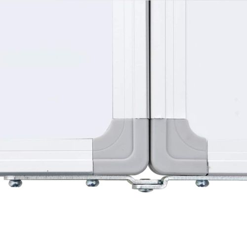 Магнитна бяла дъска, сгъваема, 200x60x1,7 см, алуминий