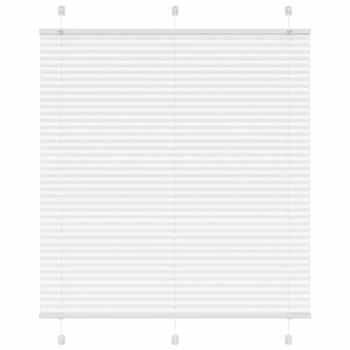 Плисирана щора Бяла 120x150 cm Ширина на плата 119,4 cm