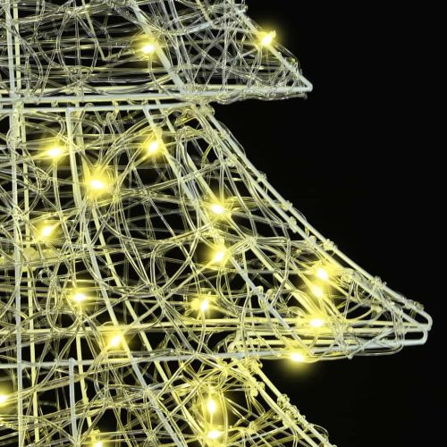 Коледно дърво с 160 LED светодиода Топло бяло 150 cm Акрил