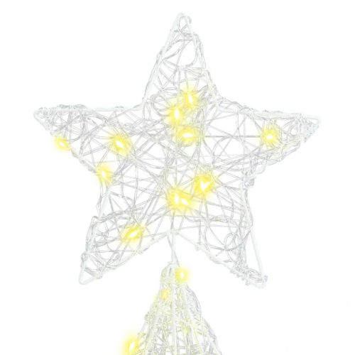 Коледно дърво с 240 LED светодиода Топло бяло 150 cm Акрил