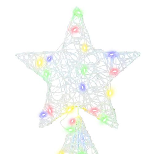 Коледно дърво с 240 LED светодиода Многоцветен 180 cm Акрил