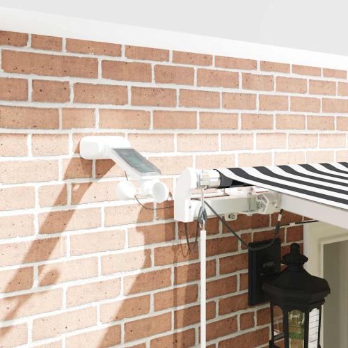 Автоматично прибираща се тента с LED антрацит и бял 600x300 см