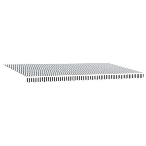 Ръчно прибираща се тента с LED, антрацит и бял, 600x300 см