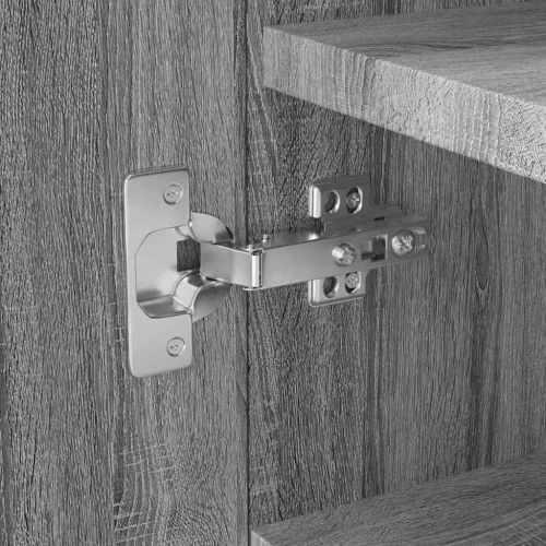 Шкаф за обувки, сив сонома, 55x35x108 см, инженерно дърво