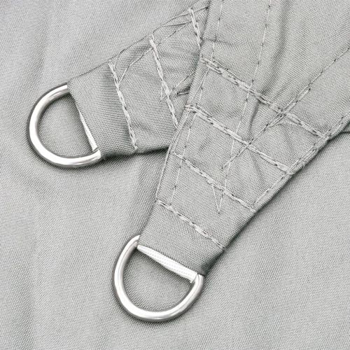 Слънцезащитно платно светлосиво 7x5 м 100% полиестер Оксфорд