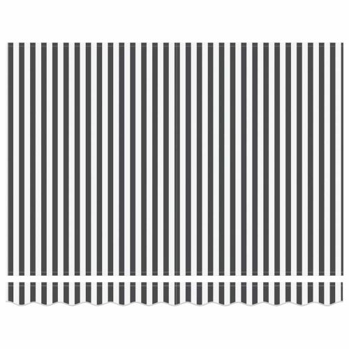 Резервен плат за тента Антрацит и бяло 280 x 195 см Полиестер