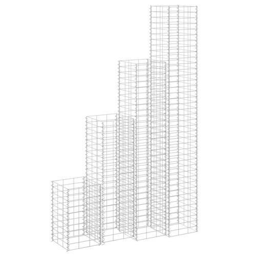 Габиони повдигнати лехи, 4 бр, 30x30x50/100/150/200 см, желязо