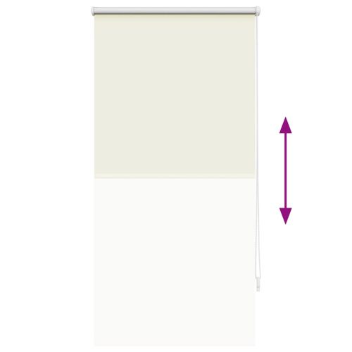 Ролетна щора, затъмняваща, 64,4x120 см, ширина на плата 60 см, бяла