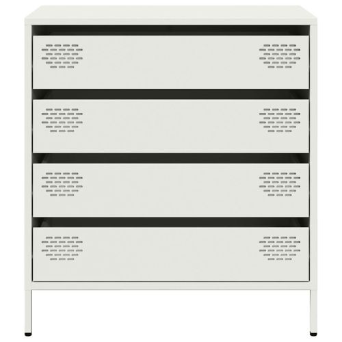 Бюфет, бял, 68x39x73,5 см, студеновалцувана стомана