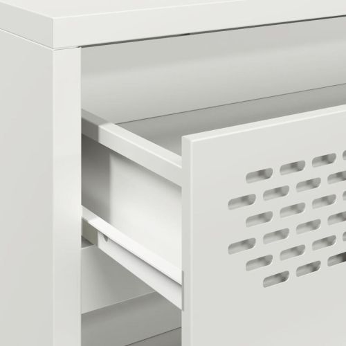 Бюфет, бял, 68x39x73,5 см, студеновалцувана стомана