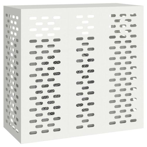 Покритие за климатик Бяло 110 x 50 x 105 см Стомана