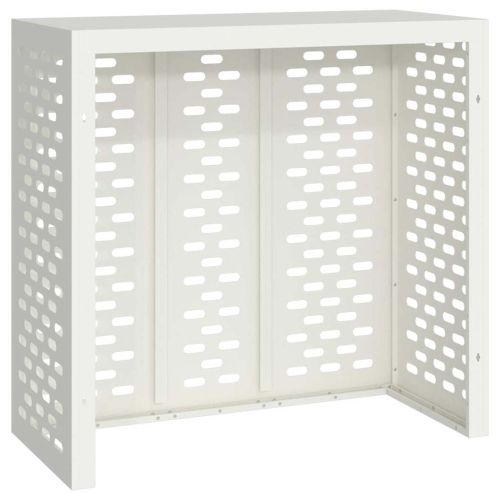 Покритие за климатик Бяло 110 x 50 x 105 см Стомана