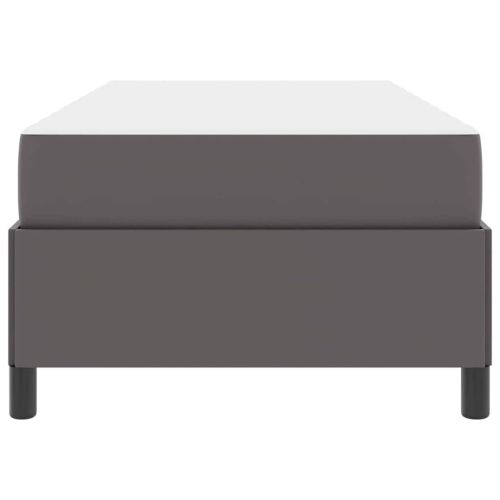 Рамка за легло с матрак Сив 100 x 200 cm текстил