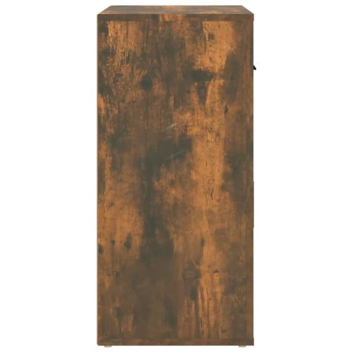 Сайдборд, опушен дъб, 80x33x70 см, инженерно дърво