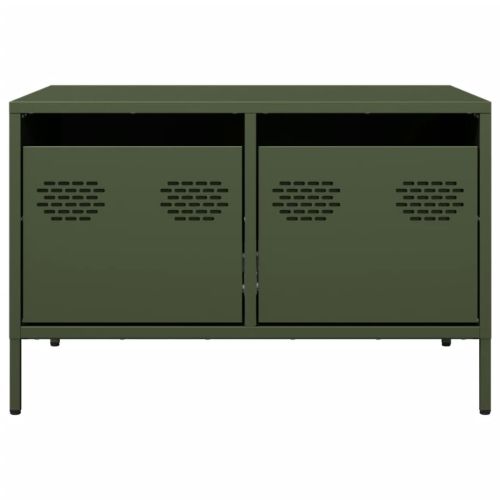 ТВ шкаф маслиненозелен 68x50x43,5 см студеновалцувана стомана