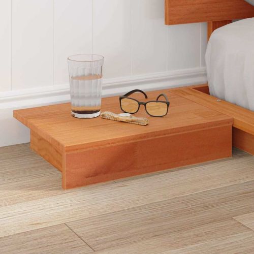 Рамка за легло Кафяво 135 x 190 cm Дърво