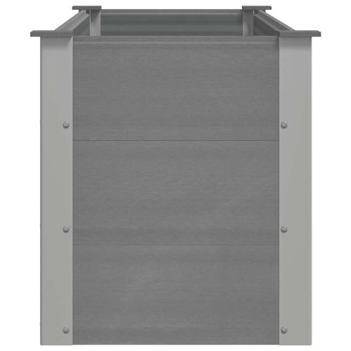 Градинска повдигната леха, WPC, 150x50x54 см, сива